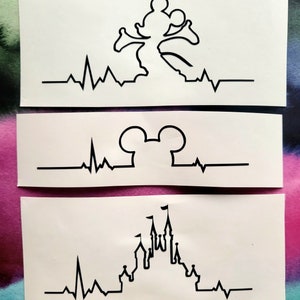 Disney Life Line Decal | Mickey Life Line Decal | Disney Castle Life Line Decal | Mickey Head Lifeline Decal