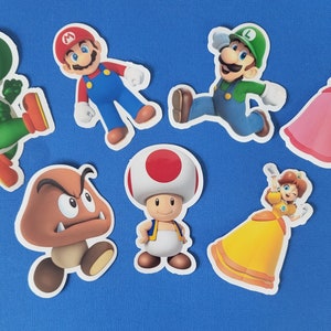 Super Mario Characters Stickers | Mario Character Sticker Bundle