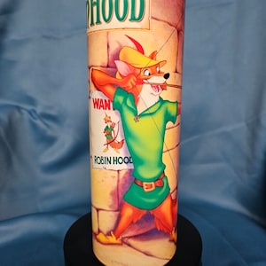 Robin Hood Tumbler 20z. Stainless Steel | Disney Robin Hood Tumbler | Disney Tumbler | Robin Hood Fox Tumbler