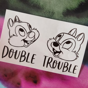 Chip en Dale Double Trouble Decal | Chip en Dale Decal | Chip 'n Dale Sticker
