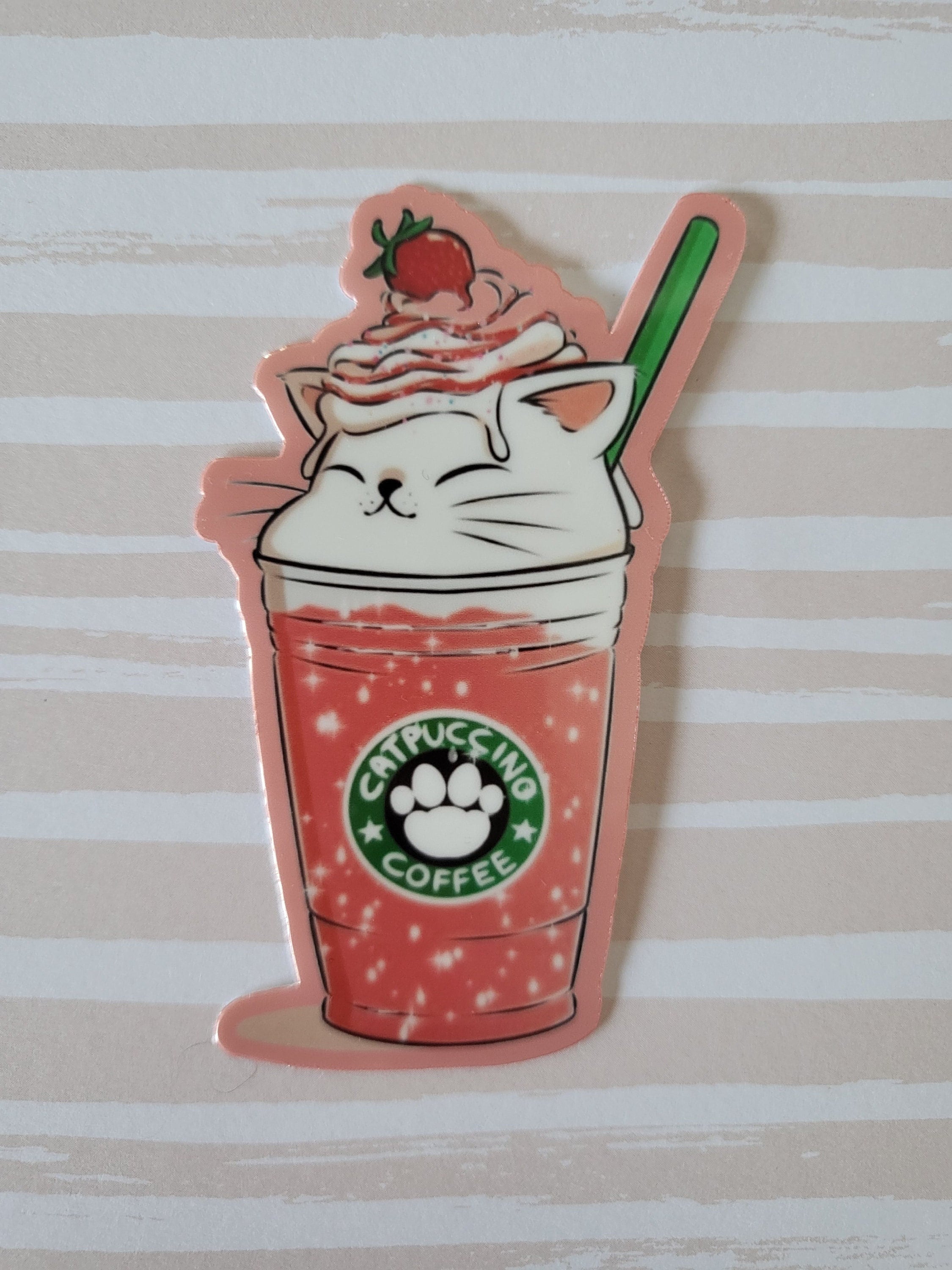Catpuccino Sticker Cute Cat Sticker Kawaii Cat Sticker - Etsy Catpuccino Sticker Cute Cat Sticker Kawaii Cat Sticker - Etsy