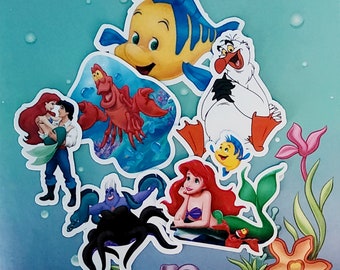 リトルマーメイド ステッカー / エリック・アリエル ステッカー / スカットル ステッカー / セバディアン ステッカー / フランダー ステッカー / アースラ ステッカー