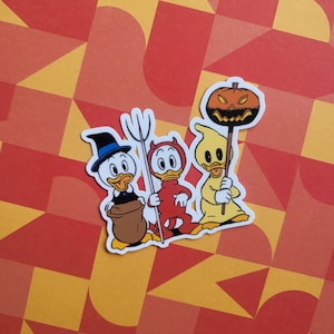 Huey Dewey and Louie Halloween Sticker | Halloween Sticker | Disney Halloween Sticker | Trick or Treat Halloween Sticker