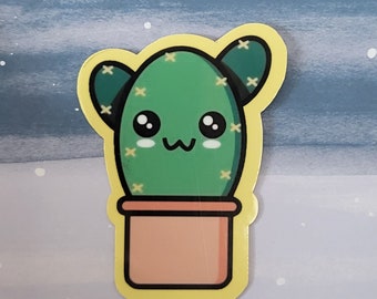Cactus-kawaii-sticker | Kawaii-cactussticker | Kawaii-sticker | Leuke cactussticker