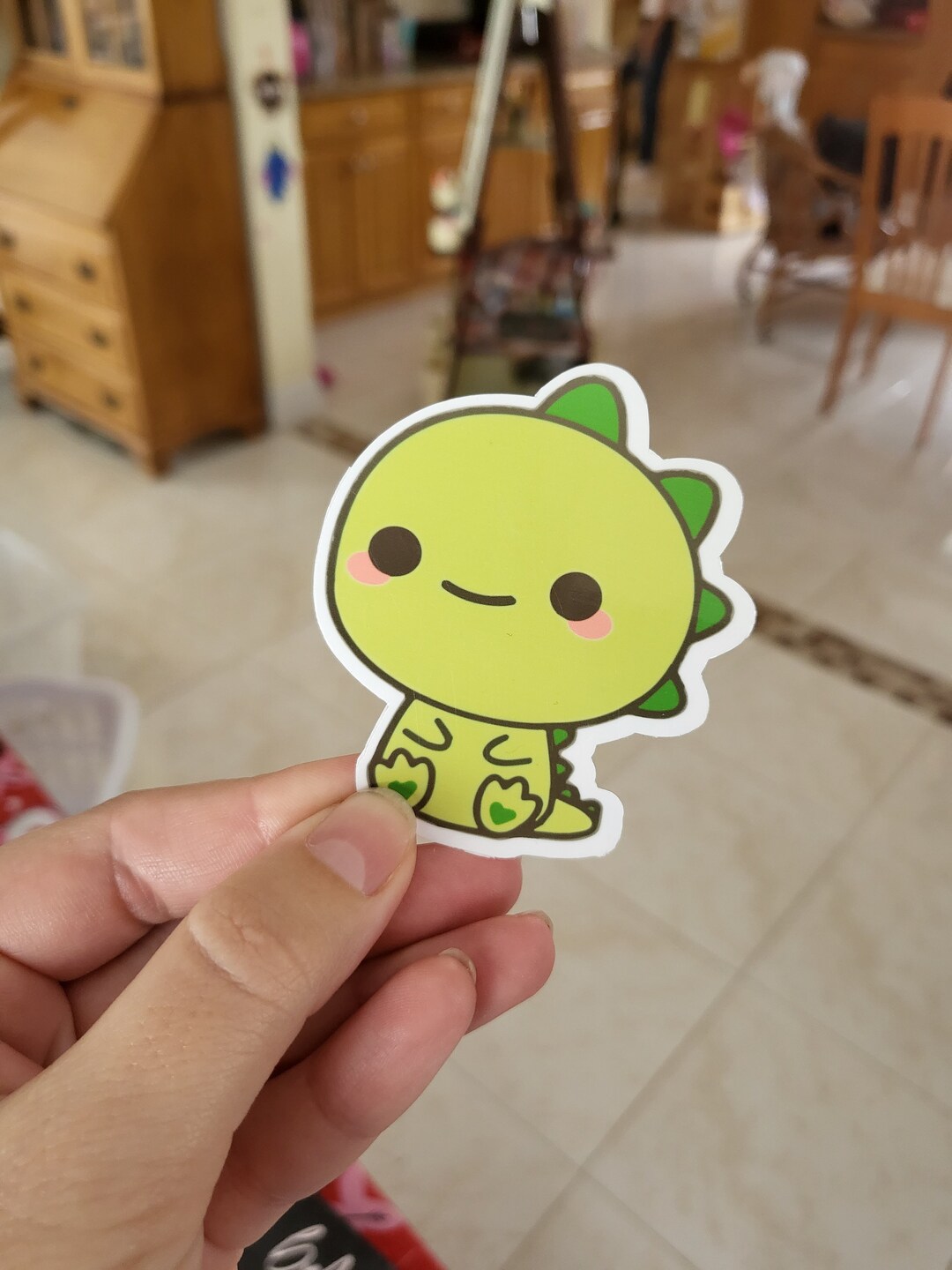 Baby Dinosaur Sticker Cute Baby Dinosaur Sticker Animal Sticker Etsy