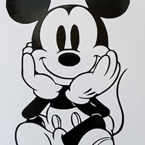 Mickey Mouse Decal / Sitting Mickey Mouse Decal