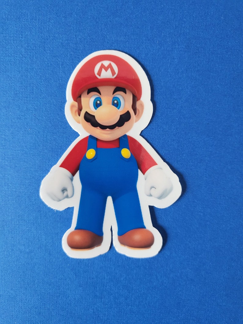Super Mario Characters Stickers Mario Character Sticker Etsy