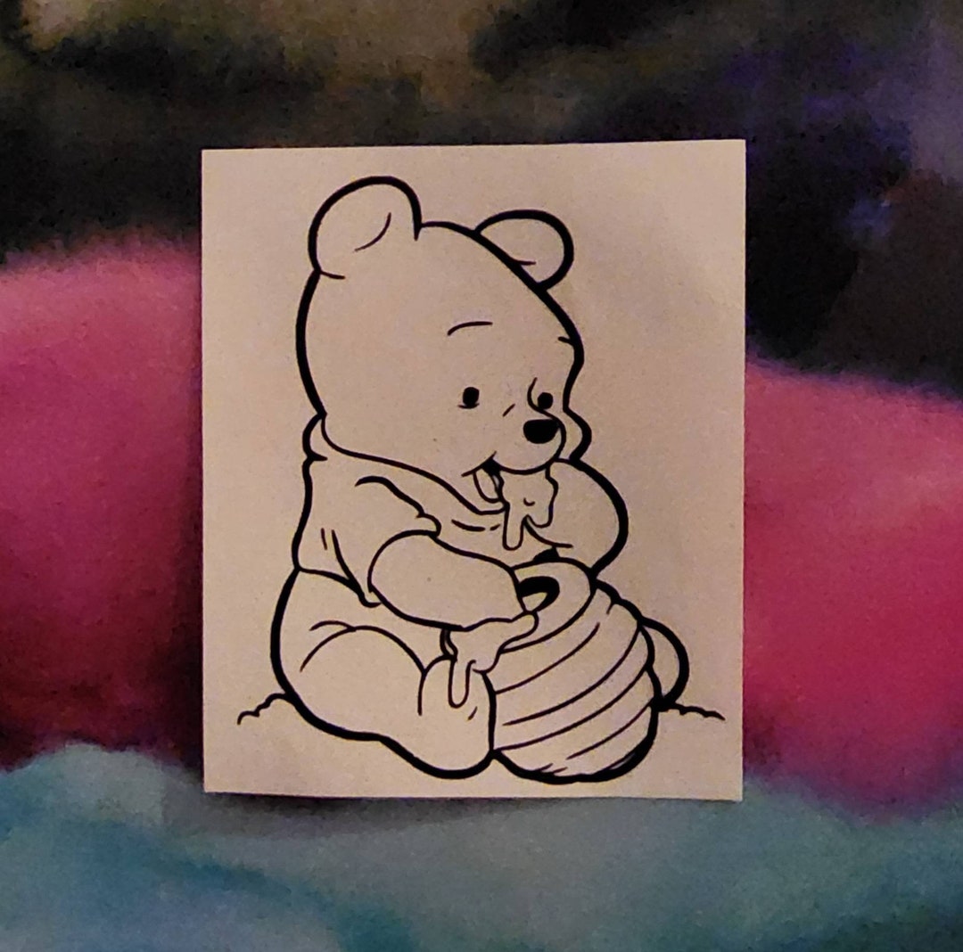Baby Winnie the Pooh Decal / Pooh Bear Decal / Winnie the Pooh Decal Etsy