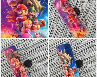 Super Mario Tumbler 20z. Stainless Steel | Mario and Characters Tumbler | Bowser Tumbler