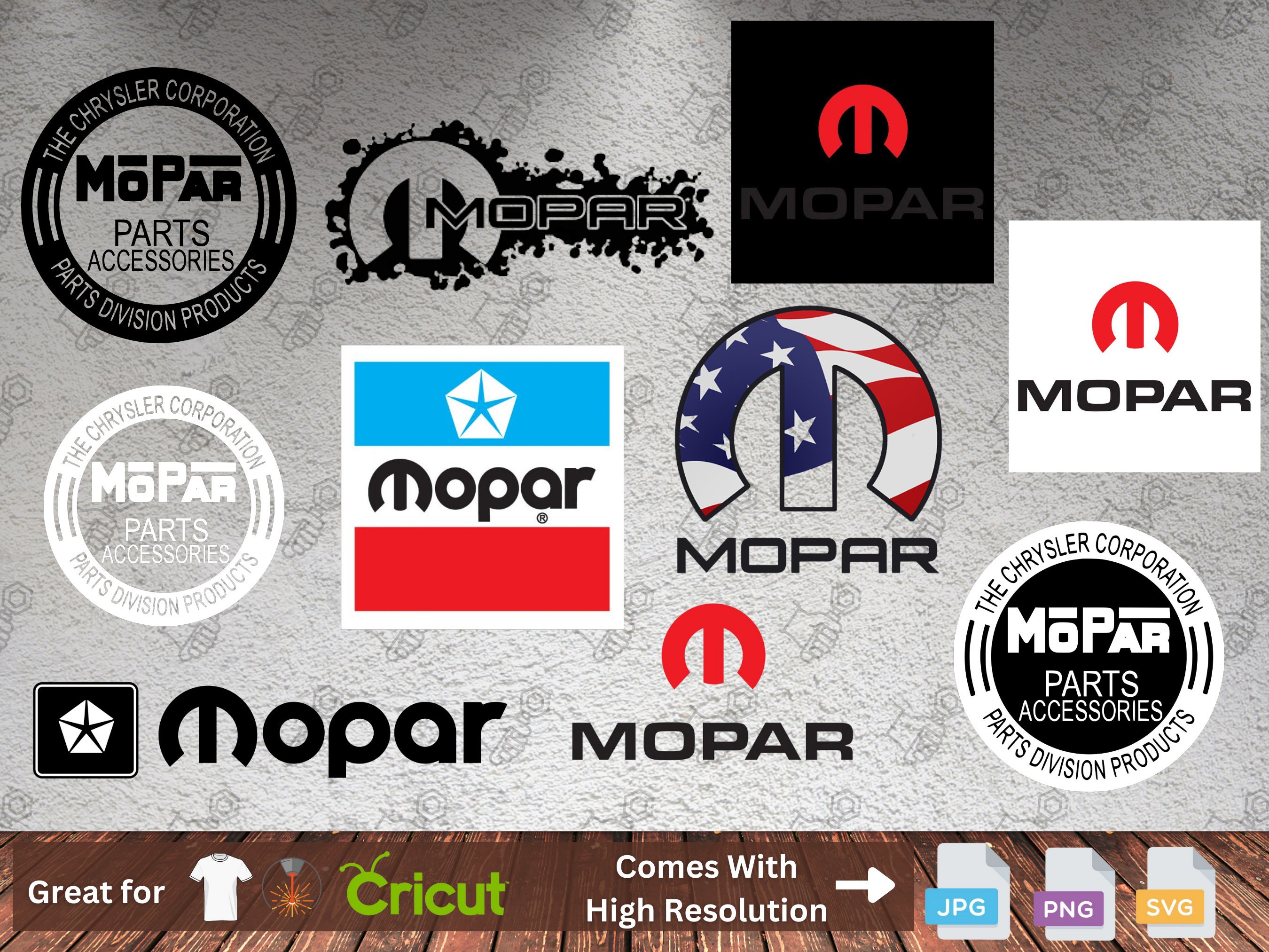 MOPAR SVG File Hellcat Svg Png Scatpack MOPAR Cricut File Etsy Canada