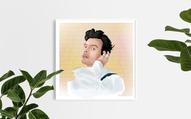 Harry Styles / Printable Digital Download / Harry Styles Print / Room ...