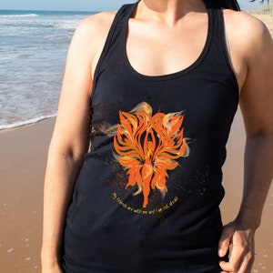 Lehabah Crescent City&#39;s fire sprite Racerback/Tank Top, flirty & feisty Lele workout tank, Sarah J Maas Crescent City series