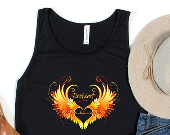 Débardeur Fireheart à n'importe quelle fin, chemise de fan du trône de verre, Aelin of the Wildfire, ACOTAR, cadeau de fan de Sarah J Maas, Fireheart V pour femmes