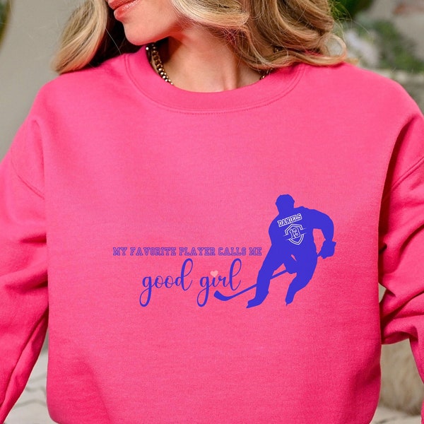Good Girl Wrong Pucking Number Daniels Sweatshirt, Knight's Linc Daniels #13 knows a good girl from CR Jane's hockey romances, size S-5XL