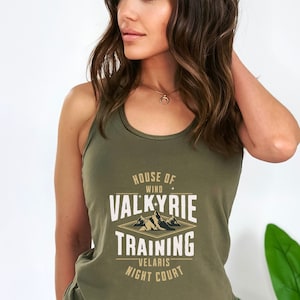 Valkyrie Training ACOTAR Women’s Racerback Tank | House of Wind Workout Shirt