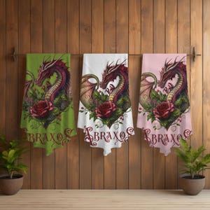 Abraxos Throne of Glass Velveteen or Sherpa Blanket, Manon Blackbeak&#39;s loving and fierce wyvern wrapped in flowers from Sarah J Maas epic