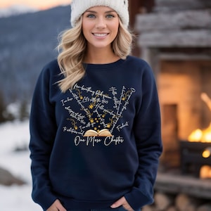 Troon van glas One More Chapter-sweater, favoriete citaten van Aelin Rowan & more, van Sarah J Maas epic, cadeau voor haar, cadeau boekenliefhebber