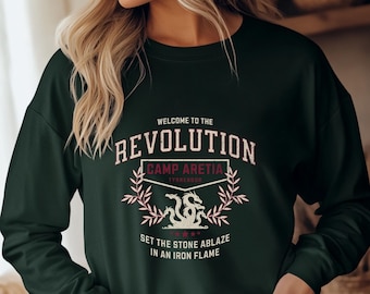 Iron Flame Long Sleeve Revolution Fourth Wing Tee & flying back dragons, join the Iron Flame/Onyx Storm revolution from Rebecca Yarros
