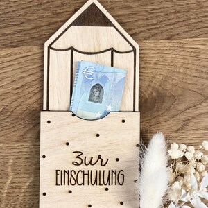 Regalo in denaro per l'iscrizione alla scuola regalare soldi | idea | bambino in età scolare | personalizzato