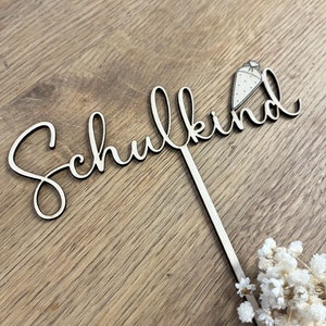 Cake Topper Schoolchild, cake decoration for school enrollment