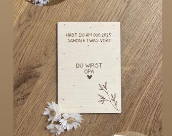 Card, scratch card, pregnancy announcement, you're going to be a grandma, grandparents, aunt, uncle, we're having a baby, maid of honor, godmother