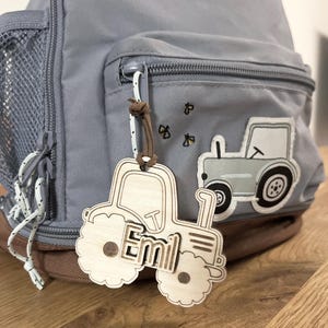 Tracteur personnalisé | Remorque | Sac à dos | maternelle | École
