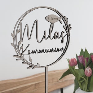 Cake Topper Communion | Baptism | birthday | Cake plug baptism | Cake decoration wood | Cake topper | personalized