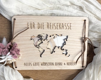 Money gift for wedding, travel fund, honeymoon, wedding gift idea, give money, idea, wedding gift, personalized
