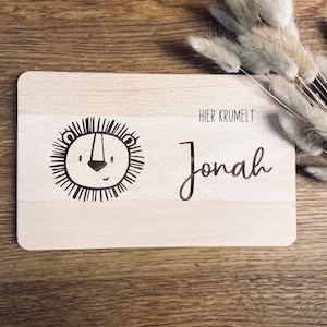 Breakfast board personalized with name
