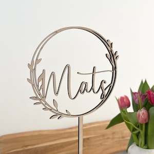 Cake Topper Baptism | birthday | Communion | Confirmation | Cake plug | Cake decoration wood | Cake topper | personalized