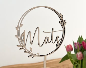Cake Topper Baptism | birthday | Communion | Confirmation | Cake plug | Cake decoration wood | Cake topper | personalized