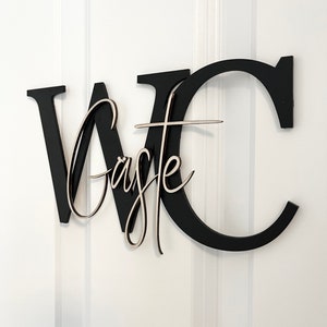 Guest toilet sign