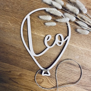 Personalized wooden balloon