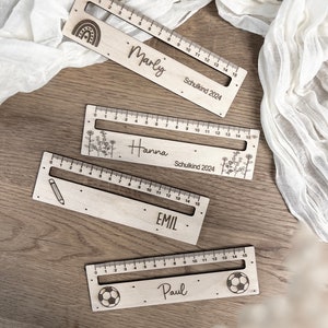 Personalized ruler | Reading aid | Gift for school enrollment | Wooden ruler | Schoolchild | Ruler for school enrollment