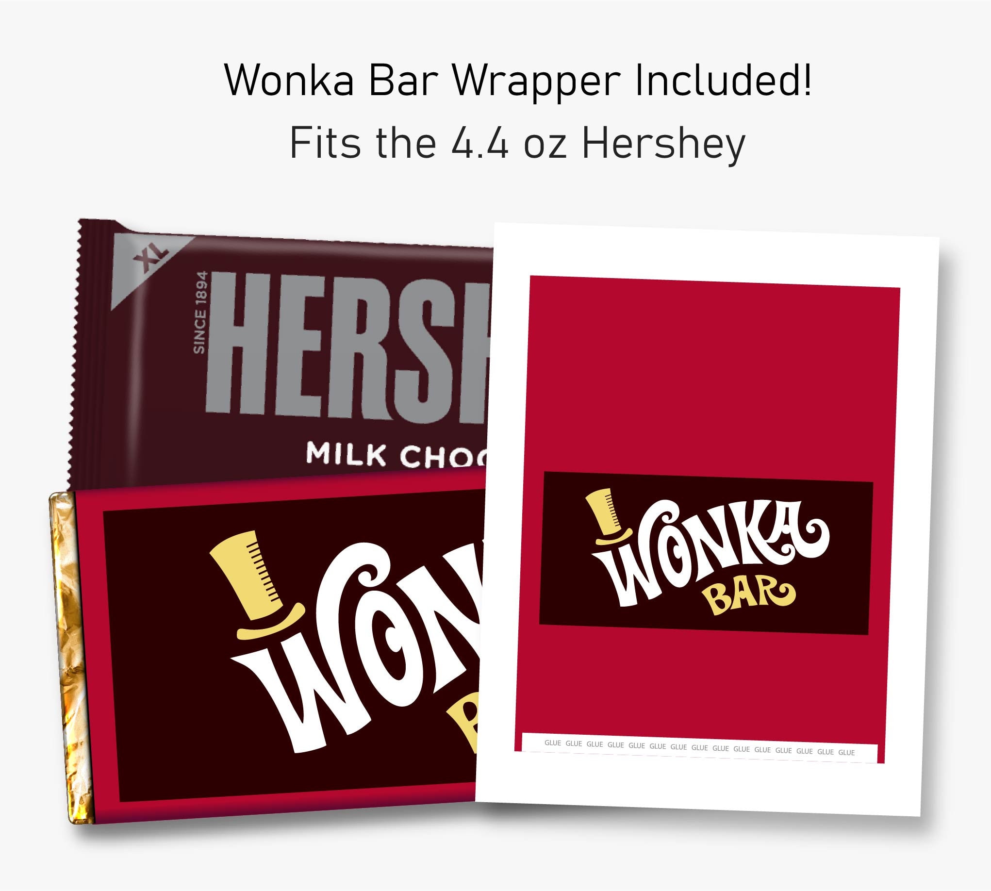 Golden Ticket Invitation Printable Template Willy Wonka Etsy