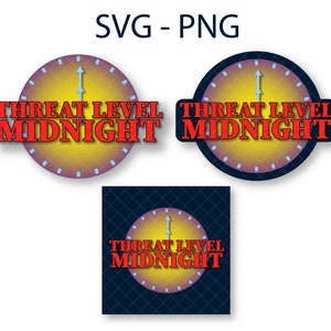 Threat Level Midnight SVG and PNG Logo - Instant Download - Michael ...