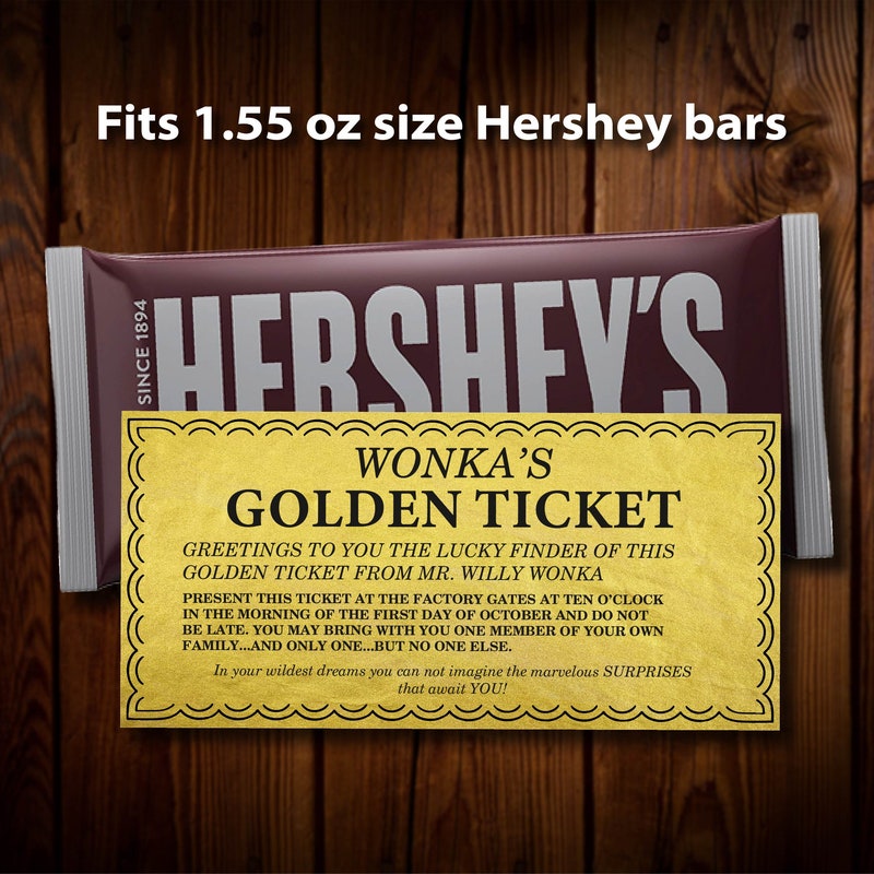 Hershey Golden Ticket - Etsy