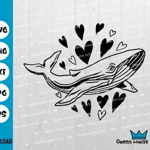 Whale Svg,Whale Clipart,Whale Silhouette,Summer Whale png,Humpback whale,Printed whale Svg,ocean svg,fish svg,blue whale svg dxf Cricut cut