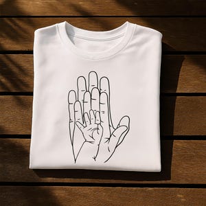 Familie Hände Herz Design SVG, Mama Papa Baby halten Hände SVG, Mutter Vater Kind Hand Line Art svg, Familie Hände Digital Cut Files Cricut