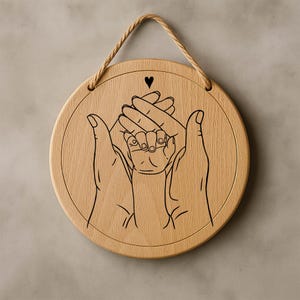 Baby Hände und Mama Herz Hände Plotter SVG DXF PNG Datei Eltern Cricut Liebe Silhouette Download Kind Clipart Familie Vinyl Schnitt Datei Papa Baby