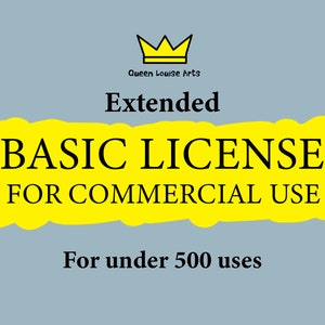 Uitgebreide commerciële licentie, eenmalige betaling, commercieel gebruik, persoonlijk gebruik, onbeperkt gebruik, licentieverlening voor grafische afbeeldingen