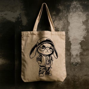 Cool Bunny svg png Cute rabbit in sunglasses hood clothes svg,cute fashion Bunny angry  png,dxf digital download Cricut cut cutting clipart