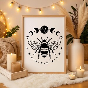 bijen svg, honingbij svg, honing svg bij citaten svg Crescent Night Moon png dxf voor Cricut ontwerpruimte/Silhouette Studio sublimatie downloaden
