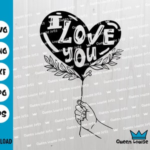 coração balão svg eu te amo png aniversário balão de ar quente svg balão vermelho quente clipart dia dos namorados balão de ar quente png grátis eps cricut