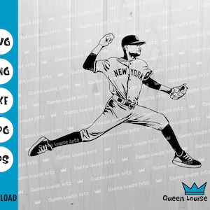 Svg de lanceur de baseball, pose de lancer dynamique png, chemise de sport homme athlétique dxf, découpe de vinyle, cadeau de fan de baseball affiche, jeu, joueur de baseball
