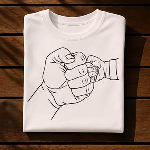 Familienhänden svg, Faustschlag Papa Baby Hands svg, Opa und Enkel Hand Line Art svg, Familienhänden Digital Cut Files, svg Png Jpg Childs