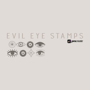 Evil Eye Stamp Brushset for Procreate