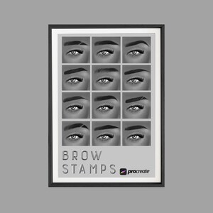 Brow Stamps for Procreate