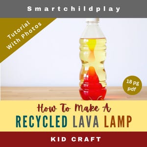 Summer Lava Lamp DIY – Summer STEM Craft for Kids to Explore Science with Fun DIY Experiment - Preschool Kindergarten Download / Homeschool