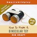 How to Make A Binocular Toy / Kid Arts and Crafts Printable / Preschool ...
